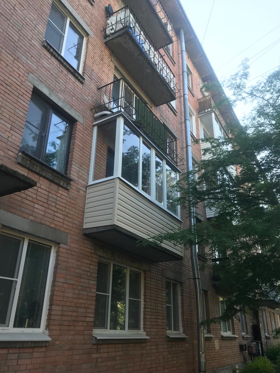внешнее отделка сайдингом балкона